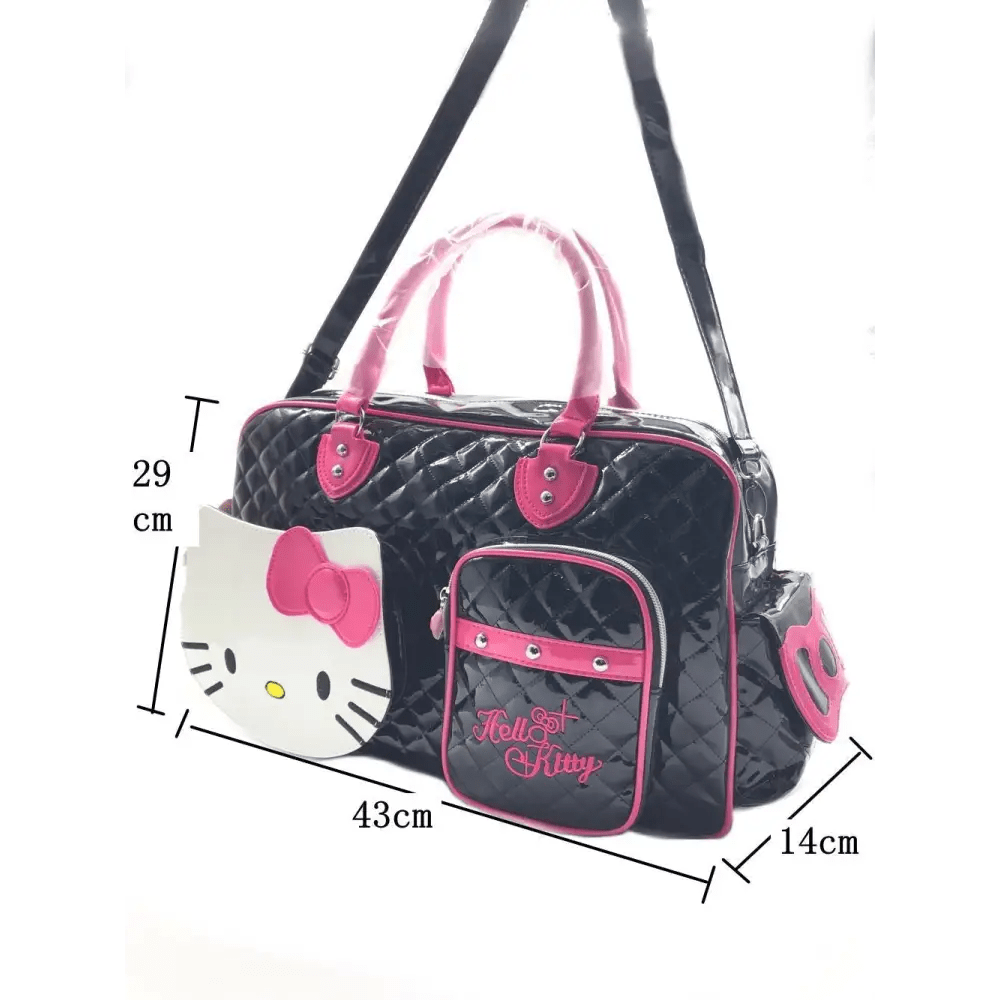 Hello Kitty Large Size Duffle Bag in Vegan Leather Options - Cosparty
