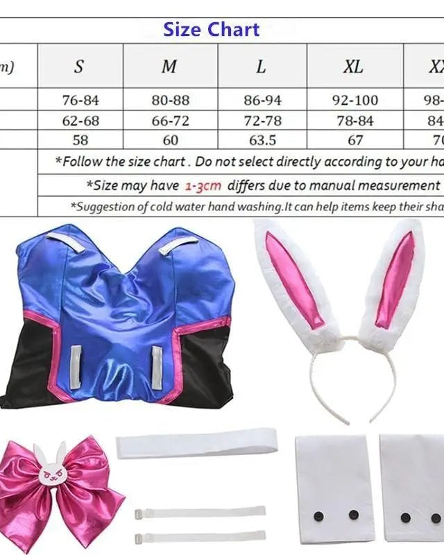 High Quality Holographic D.Va Overwatch Cosplay Bikini - Cosparty