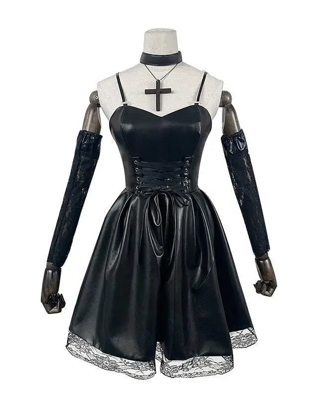 Death Note Misa Amane Cosplay Set - XL - black, cospalyer, cosplay, death note, dinosaurs