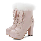 Holiday Themed Sweet Lolita Booties in New Condition Org InStock - Cosparty