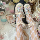 Holographic Bunny Ear Lolita Shoes for Kawaii Style - Cosparty