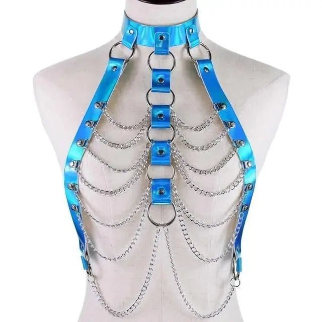 Holographic Chain Harness for Kawaii Vixens In Stock - Cosparty