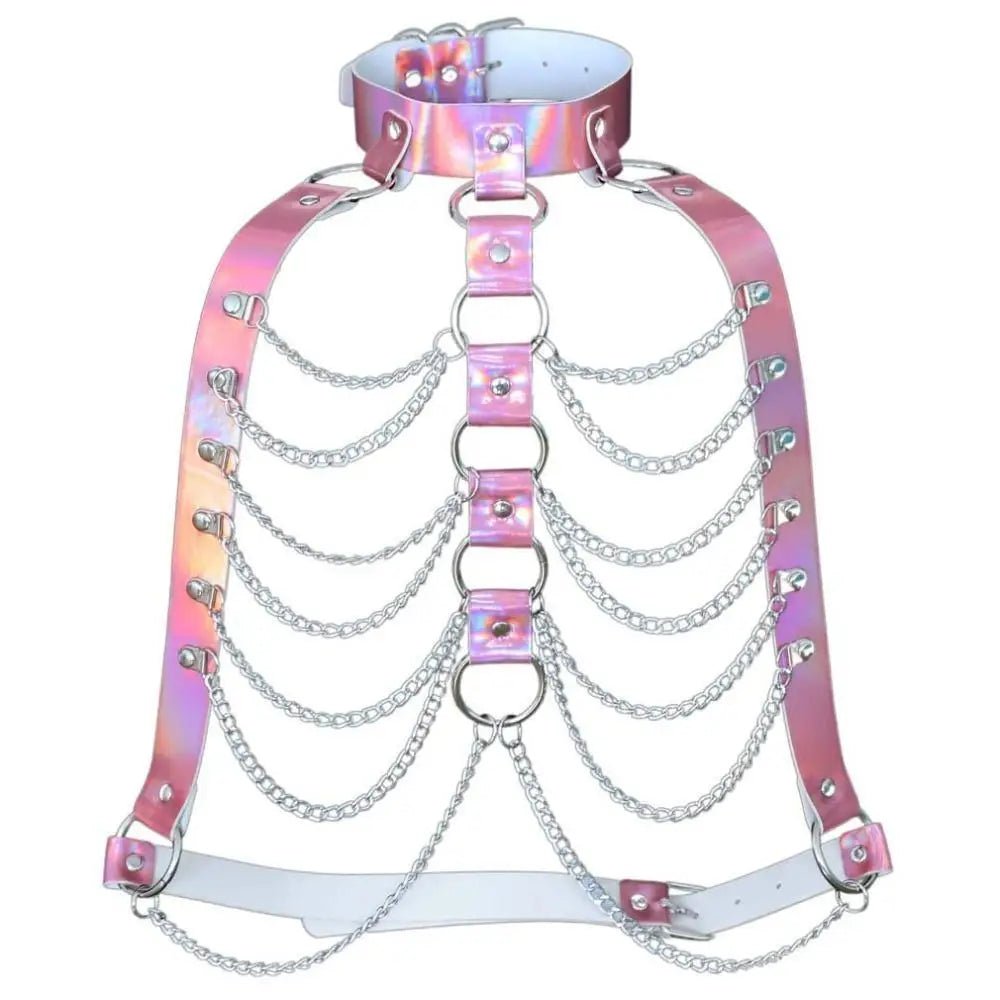 Holographic Chain Harness for Kawaii Vixens In Stock - Cosparty
