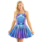 Holographic Suspender Overall Jumper Dress in New Condition - Cosparty