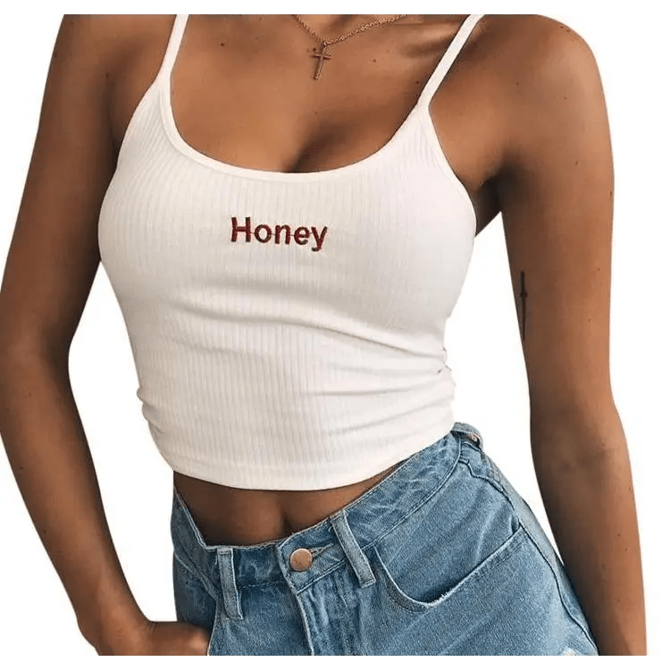Honey Knit Crop Top for Stylish Summer Weather Wear - Cosparty