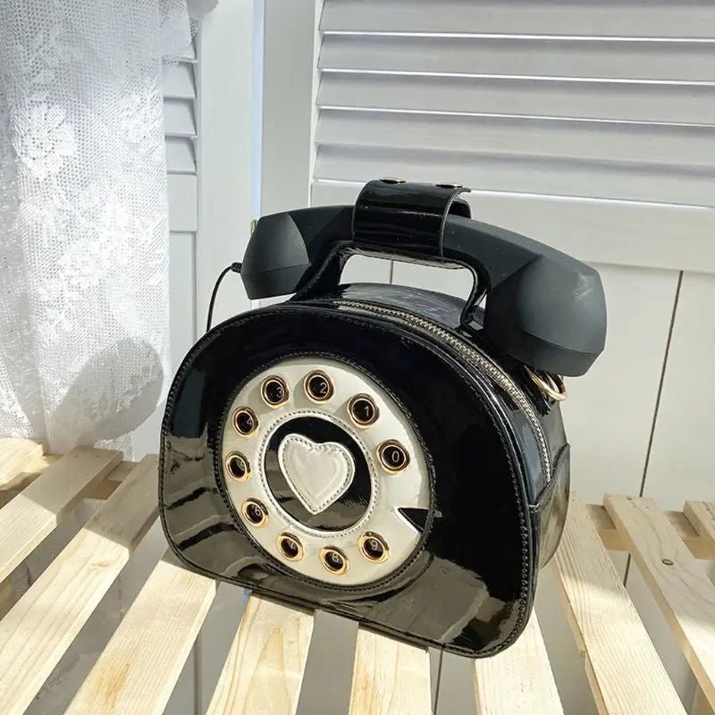 Intricately Detailed 3D Rotary Telephone Handbag in Multiple Colors - Cosparty