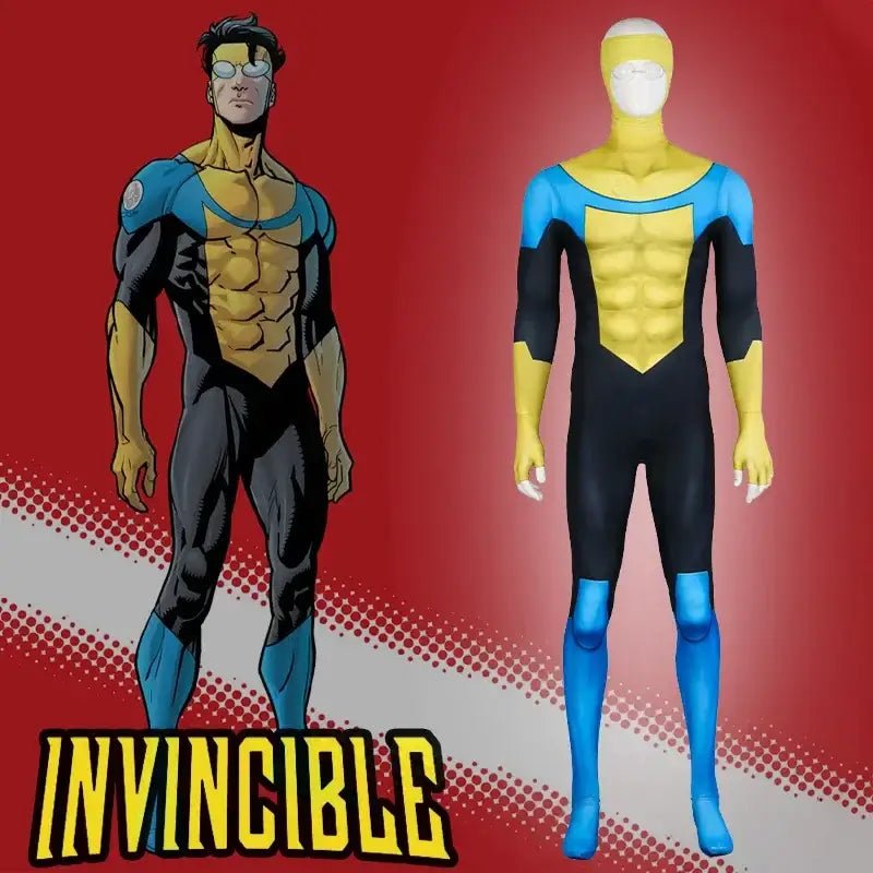 Invincible Mark Grayson Printed Cosplay Costume Suit - Cosparty