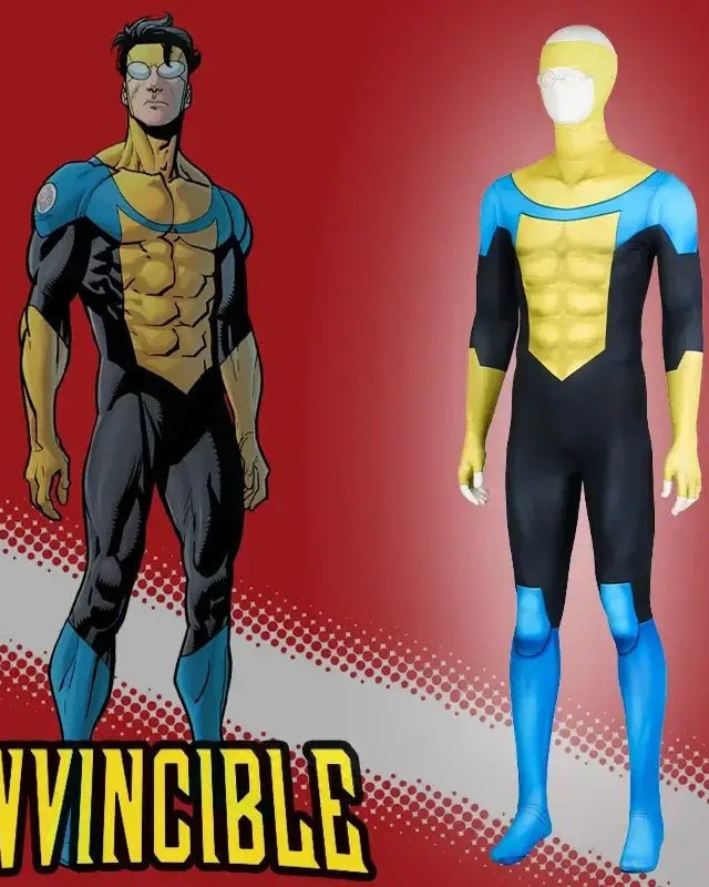 Invincible Mark Grayson Printed Cosplay Costume Suit - Cosparty