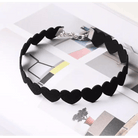 Jet Black Heart Choker Necklace for Chic Goth Fashion - Cosparty