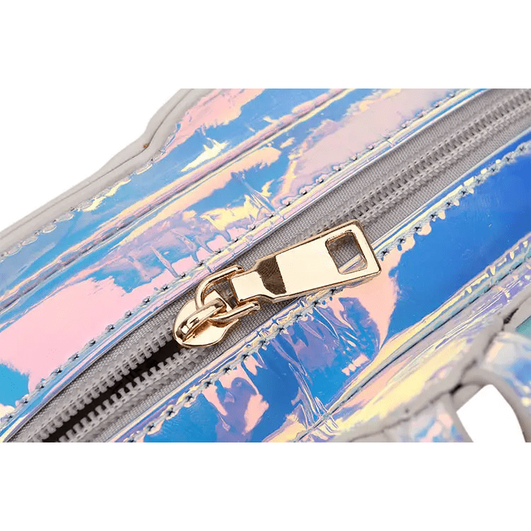 K - Pop Inspired Holographic Vintage Television Shaped Handbag - Cosparty