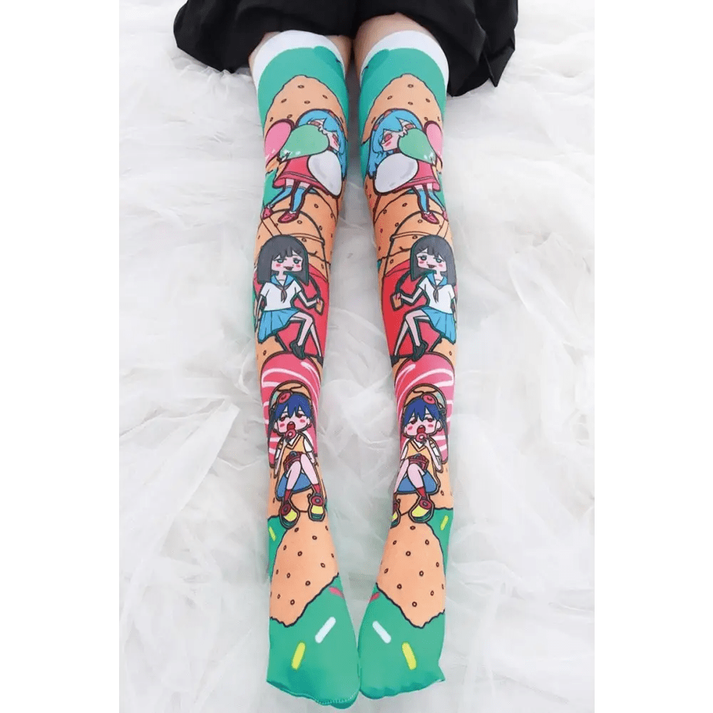 Kawaii Anime Food Inspired Colorful Socks - Cosparty