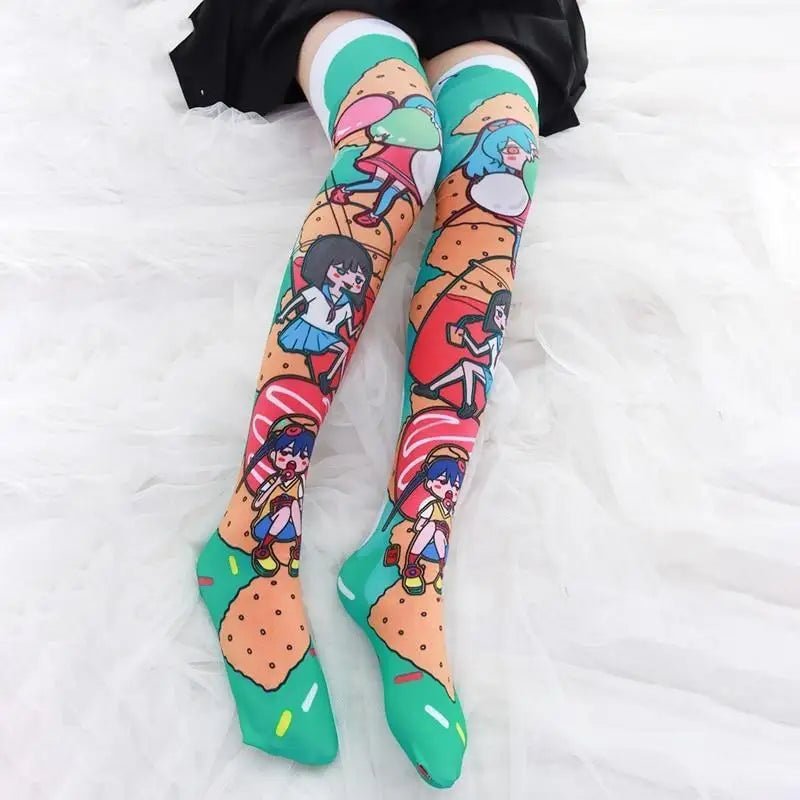 Kawaii Anime Food Inspired Colorful Socks - Cosparty