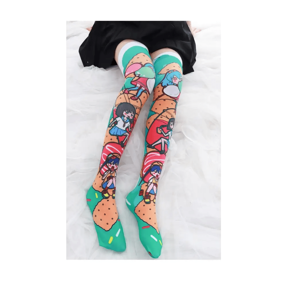 Kawaii Anime Food Inspired Colorful Socks - Cosparty