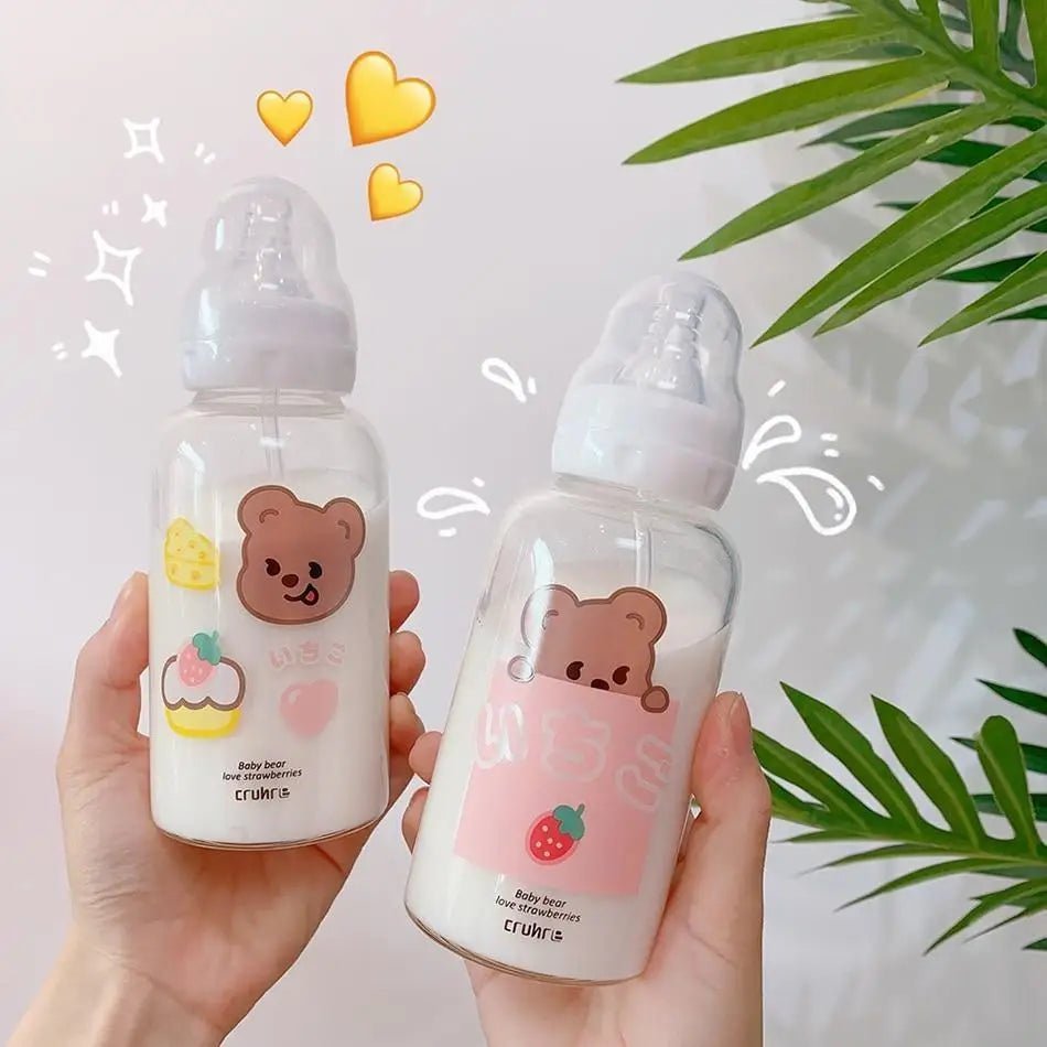 Kawaii Baby Bear Strawberry Bottles in 4 Adorable Designs - Cosparty