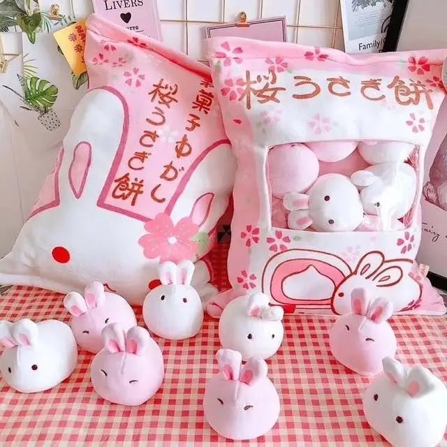 Kawaii Baby Buns Plushie Bags for Cosparty Fun - Cosparty