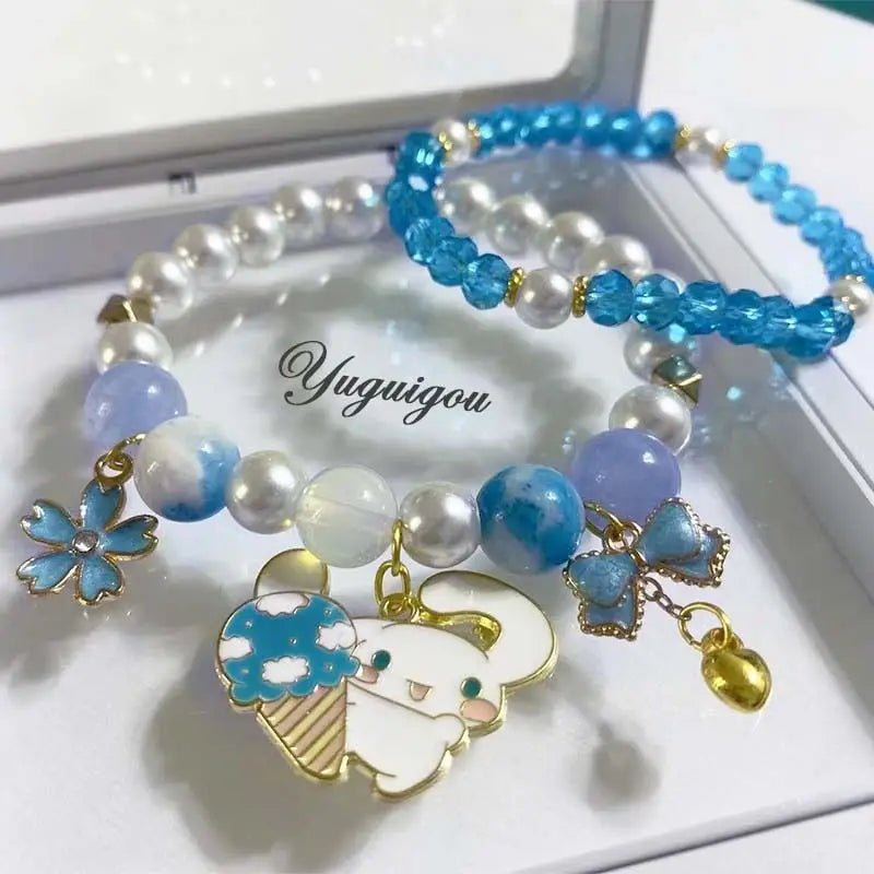Kawaii Beaded Bracelets Inspired by Sanrio Characters - Cosparty