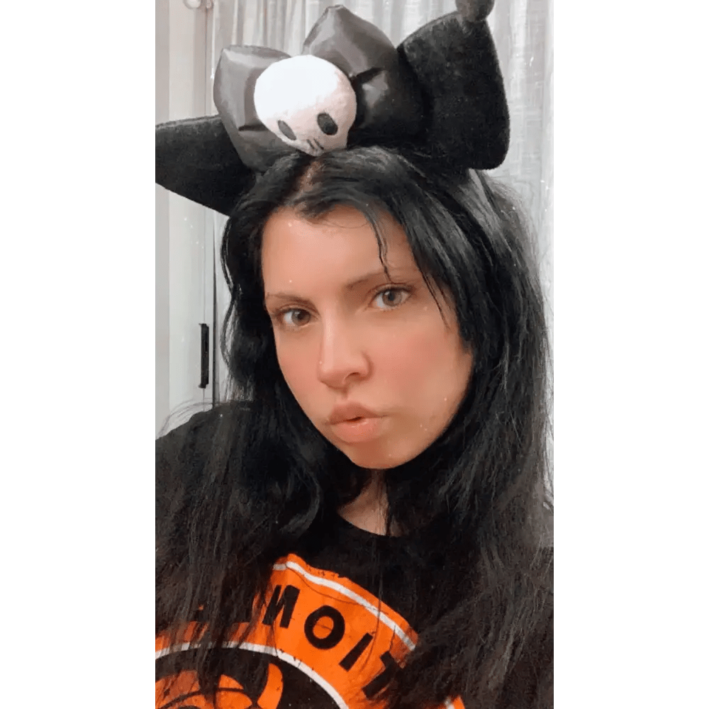 Kawaii Black and Pink Kuromi Bat Wing Headband for Halloween - Cosparty