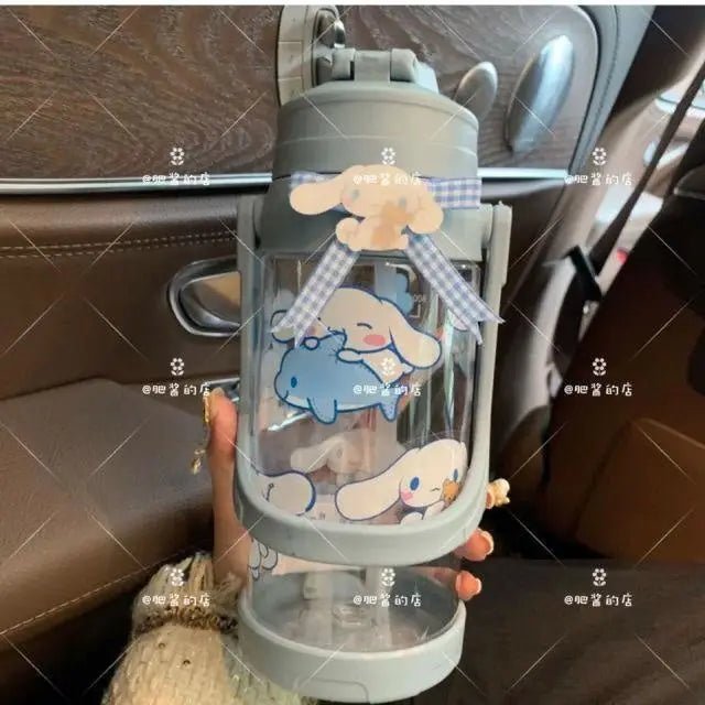 Kawaii BPA Free Plastic Water Bottle with Straw for Cospartys - Cosparty