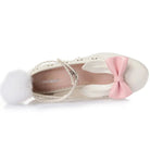 Kawaii Bunny Rabbit Ear High Heels with Removable Pom Poms - Cosparty
