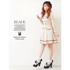 Kawaii Bunny Rabbit Ear High Heels with Removable Pom Poms - Cosparty