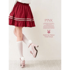 Kawaii Bunny Rabbit Ear High Heels with Removable Pom Poms - Cosparty