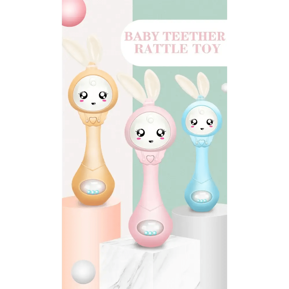 Kawaii Bunny Rabbit Face Rattle for Babies - Cosparty