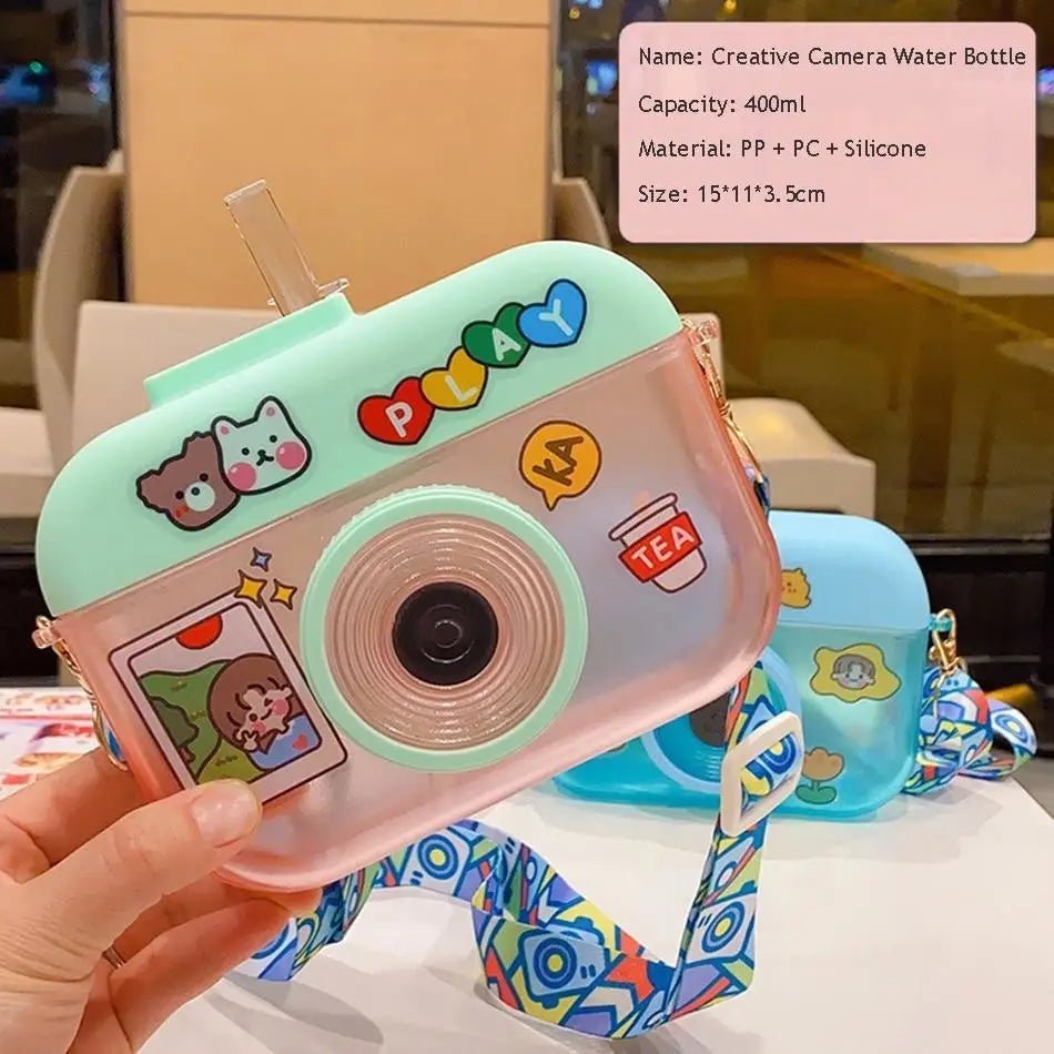 Kawaii Camera - Shaped Water Bottles for Fun and Stylish Hydration - Cosparty