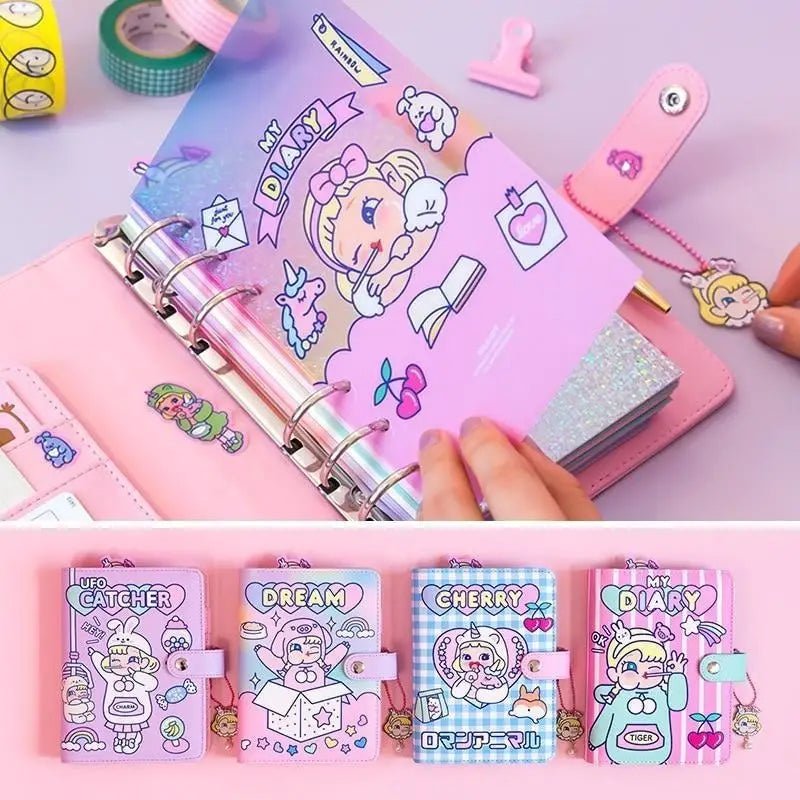 Kawaii Diary Planner with Pastel Rainbow Prints In Stock - Cosparty