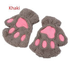 Kawaii Fingerless Neko Cat Paw Gloves for Cozy Comfort - Cosparty