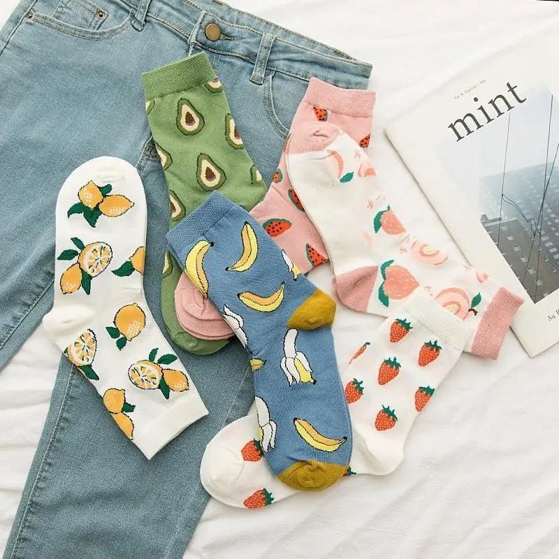 Kawaii Fruit Socks for a Sweet and Cozy Look - Cosparty