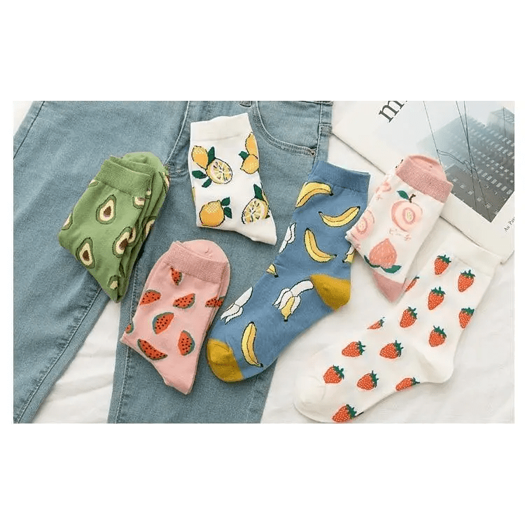 Kawaii Fruit Socks for a Sweet and Cozy Look - Cosparty