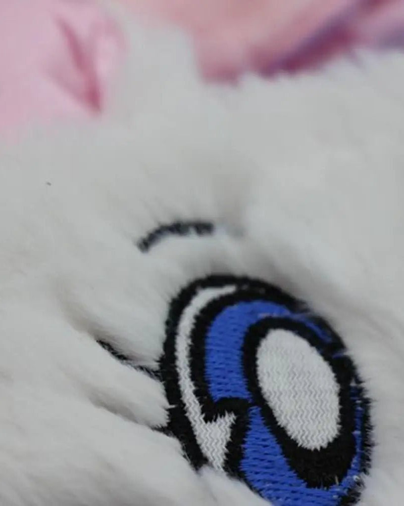 Kawaii Fuzzy Sleep Mask for Cozy Light Blocking Rest - Cosparty