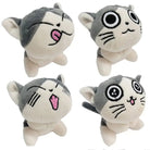 Kawaii Grey Kitty Cat Plush with Keychain Strap - Cosparty