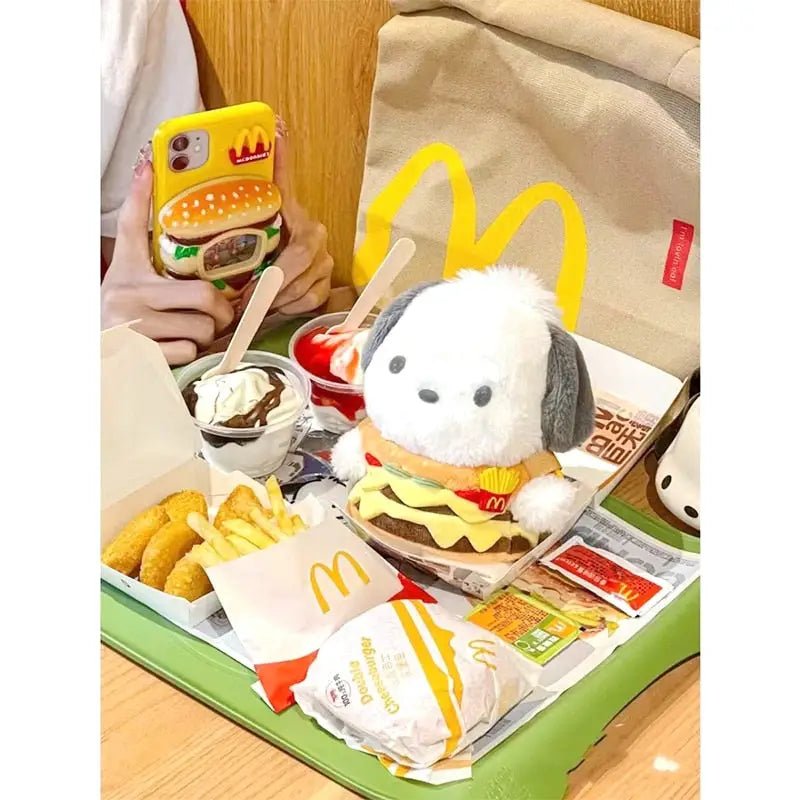 Kawaii Hamburger Puppy Bag for Adorable Fashion Enthusiasts - Cosparty