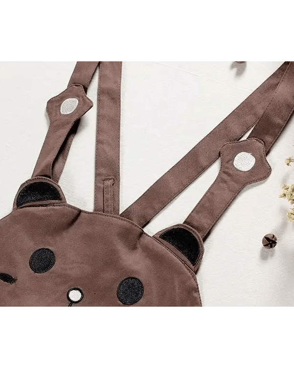 Kawaii Jumper Dress with Pleated Skirt and Criss Cross Straps - Cosparty