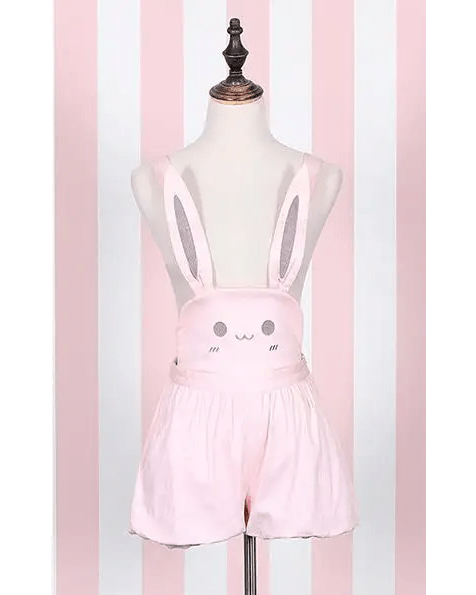 Kawaii Jumper Dress with Pleated Skirt and Criss Cross Straps - Cosparty