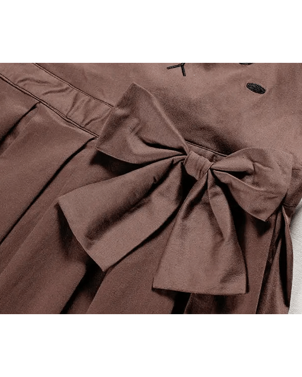 Kawaii Jumper Dress with Pleated Skirt and Criss Cross Straps - Cosparty