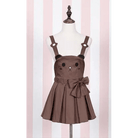 Kawaii Jumper Dress with Pleated Skirt and Criss Cross Straps - Cosparty