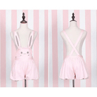 Kawaii Jumper Dress with Pleated Skirt and Criss Cross Straps - Cosparty