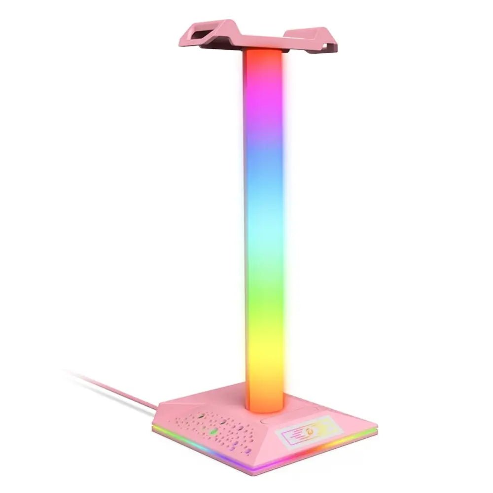 Kawaii LED Headset Stand for a Stylish Gaming Setup - Cosparty