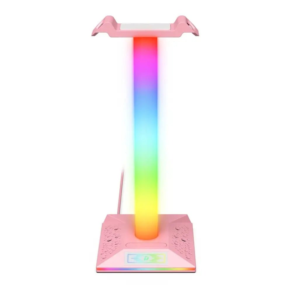 Kawaii LED Headset Stand for a Stylish Gaming Setup - Cosparty