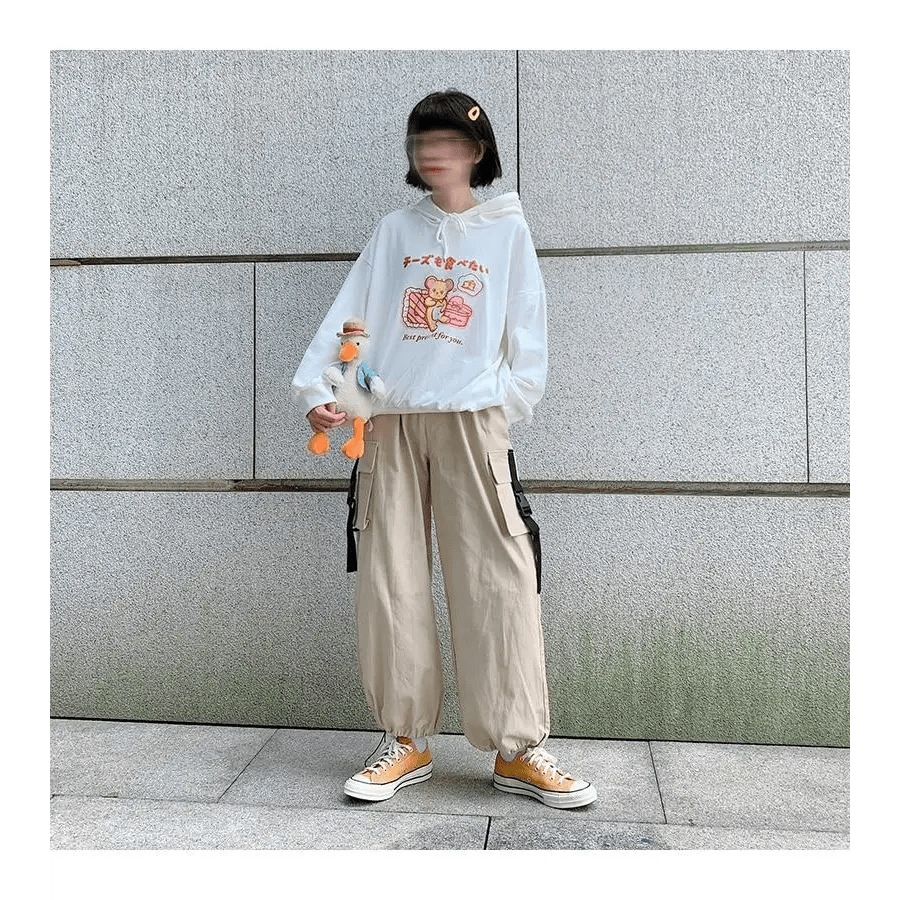 Kawaii Mouse Inspired Hoodie in Pastel Pink or White - Cosparty