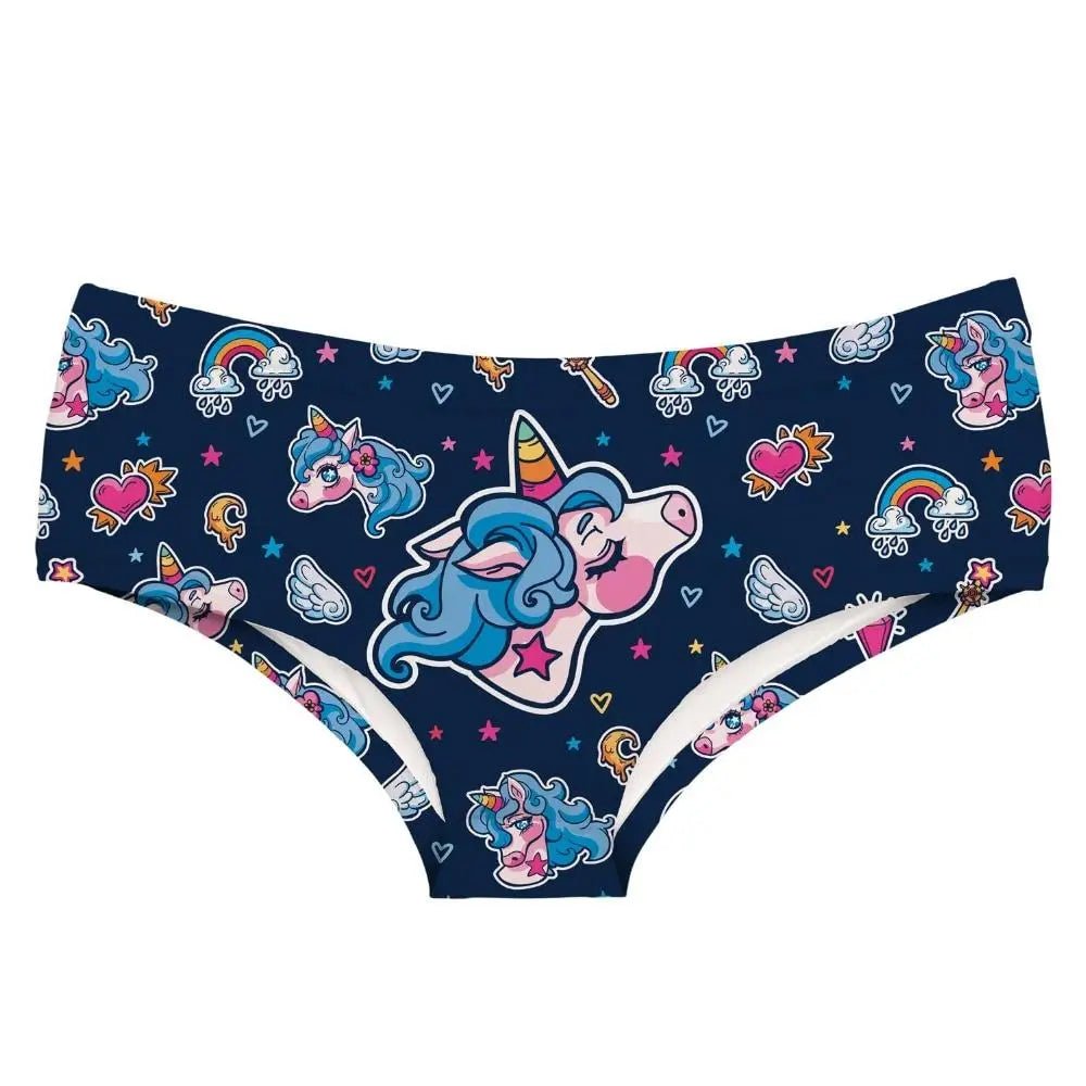 Kawaii Pastel Goth Magical Unicorn Panties In Stock - Cosparty