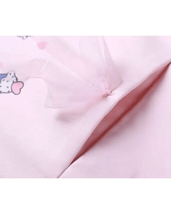 Kawaii Pink Bunny Windbreaker Winter Jacket - Cosparty