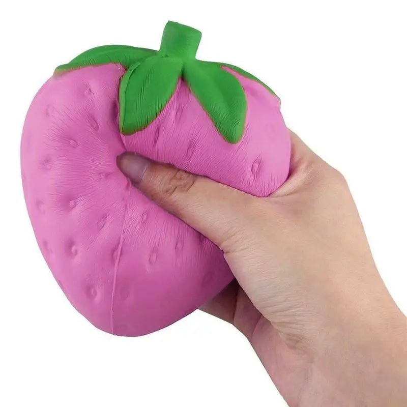 Kawaii Pink Strawberry Squishy Stress Reliever Toy - Cosparty