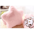 Kawaii Plush Pillow in Soft Pink with Adorable Designs - Cosparty