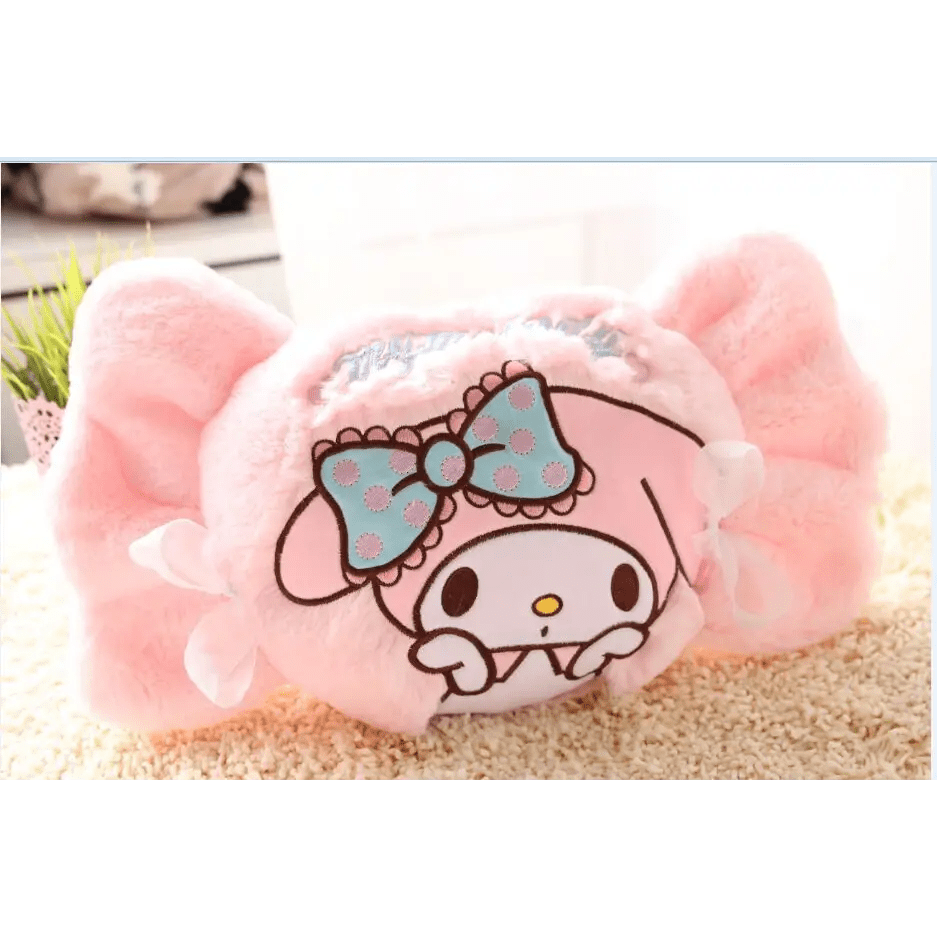 Kawaii Plush Pillow in Soft Pink with Adorable Designs - Cosparty