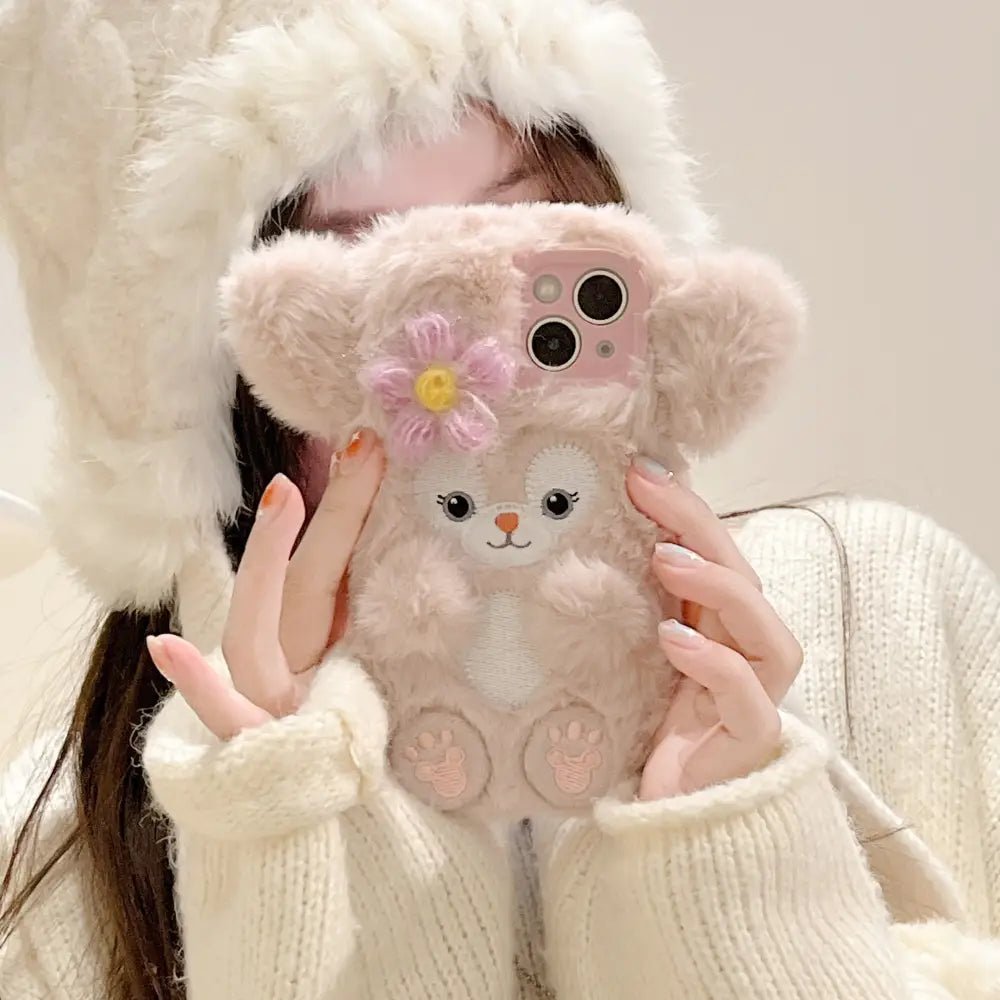 Kawaii Stellalou Inspired Fluffy iPhone Case for Cute Lovers - Cosparty