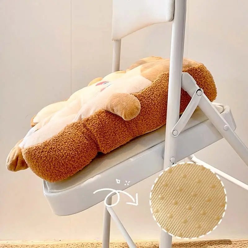 Kawaii Toast Pillow for Cozy Gaming Comfort - Cosparty