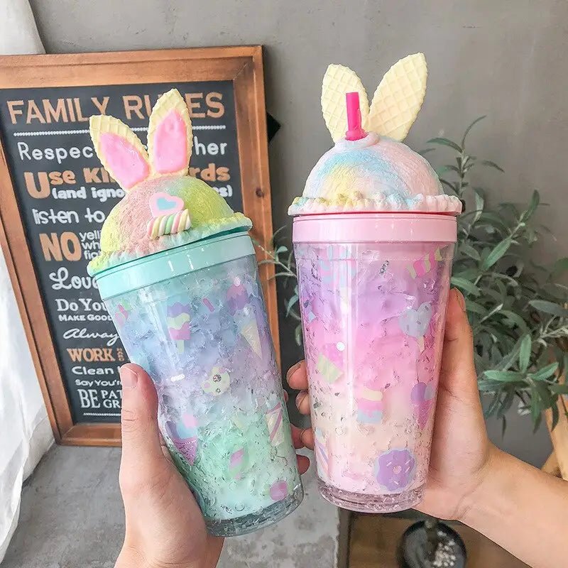 Kawaii Unicorn Ice Cream Water Bottle Perfect for Cute Collectors - Cosparty